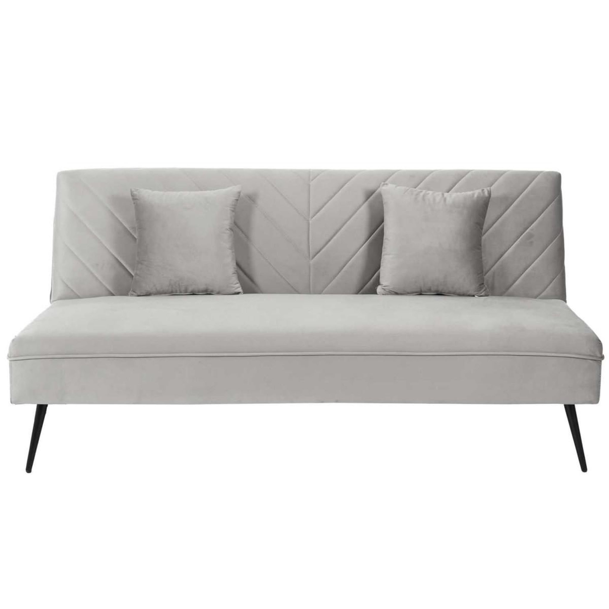 Voir la diapositive 2 : The Home Deco Factory Canapé convertible 2 places  diane  168cm gris clair