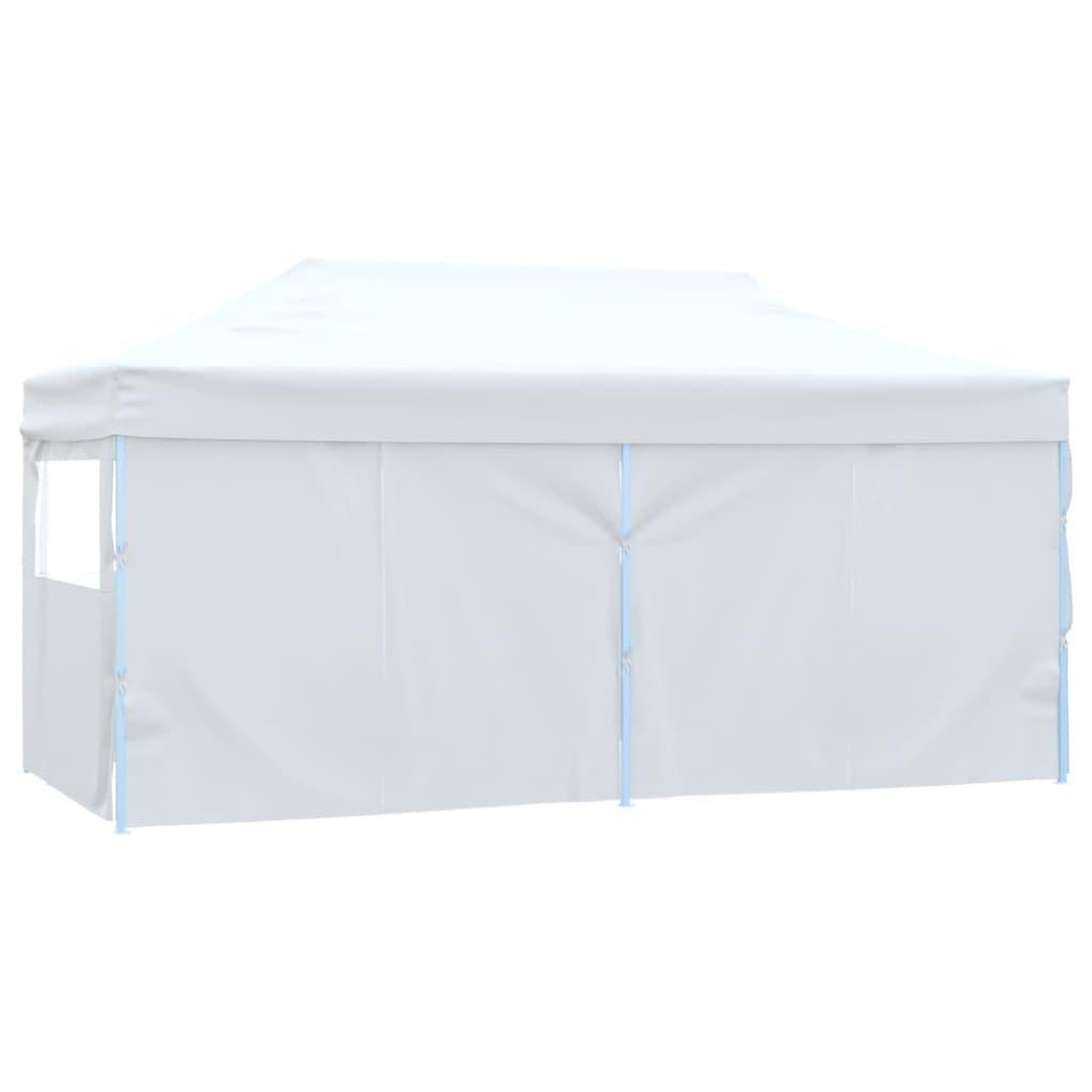 Voir la diapositive 4 : VIDAXL Tente de reception pliable avec 4 parois 3x6 m Acier Blanc