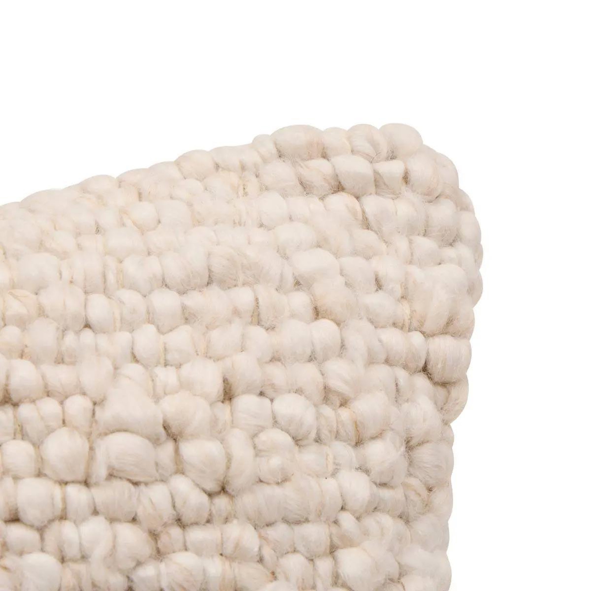 Voir la diapositive 2 : ATMOSPHERA Coussin déco effet laine  volna  30x50cm ivoire