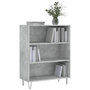 Voir la diapositive 3 : VIDAXL Bibliotheque gris beton 69,5x32,5x90 cm bois d'ingenierie