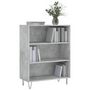 Voir la diapositive 3 : VIDAXL Bibliotheque gris beton 69,5x32,5x90 cm bois d'ingenierie