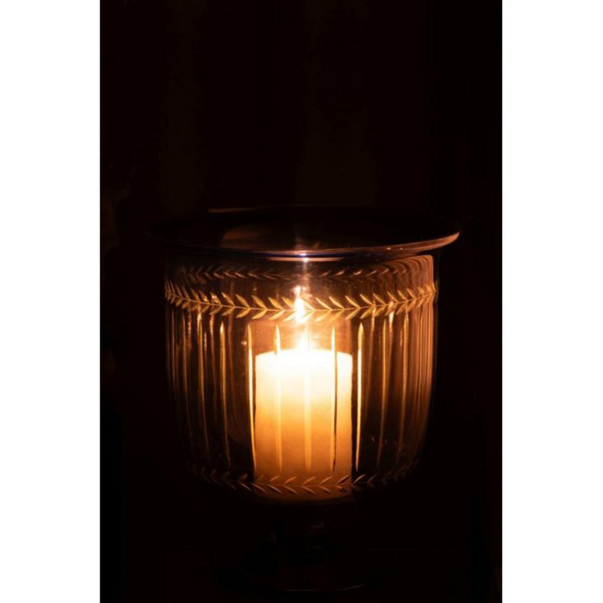 Paris Prix Photophore sur Pied en Verre  Tarifa  24cm Bleu