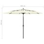 Voir la diapositive 6 : VIDAXL Parasol de jardin a 3 niveaux avec mat en aluminium sable 3 m