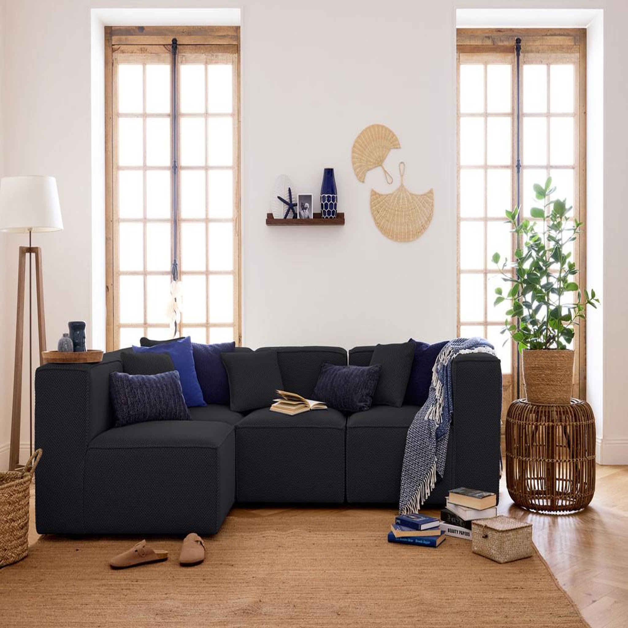 Voir la diapositive 2 : LISA DESIGN Arty - module d'assise droit - en tissu mailles 3d