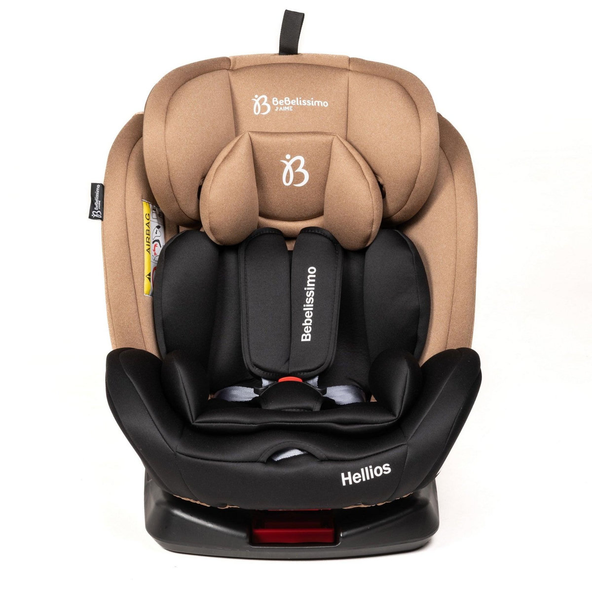 BEBELISSIMO BEBELISSIMO  - Siège auto Isofix - pivotant 360 ° - groupe 0+/1/2/3 - (0-36kg) - Hellios - beige / noir