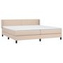 Voir la diapositive 3 : VIDAXL Sommier a lattes de lit avec matelas Cappuccino 200x200 cm