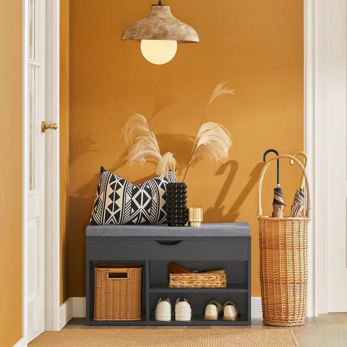 SOBUY SoBuy - Banc de rangement à chaussures avec une porte - Moderne - FSR45