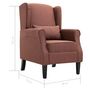 Voir la diapositive 6 : VIDAXL Fauteuil marron tissu