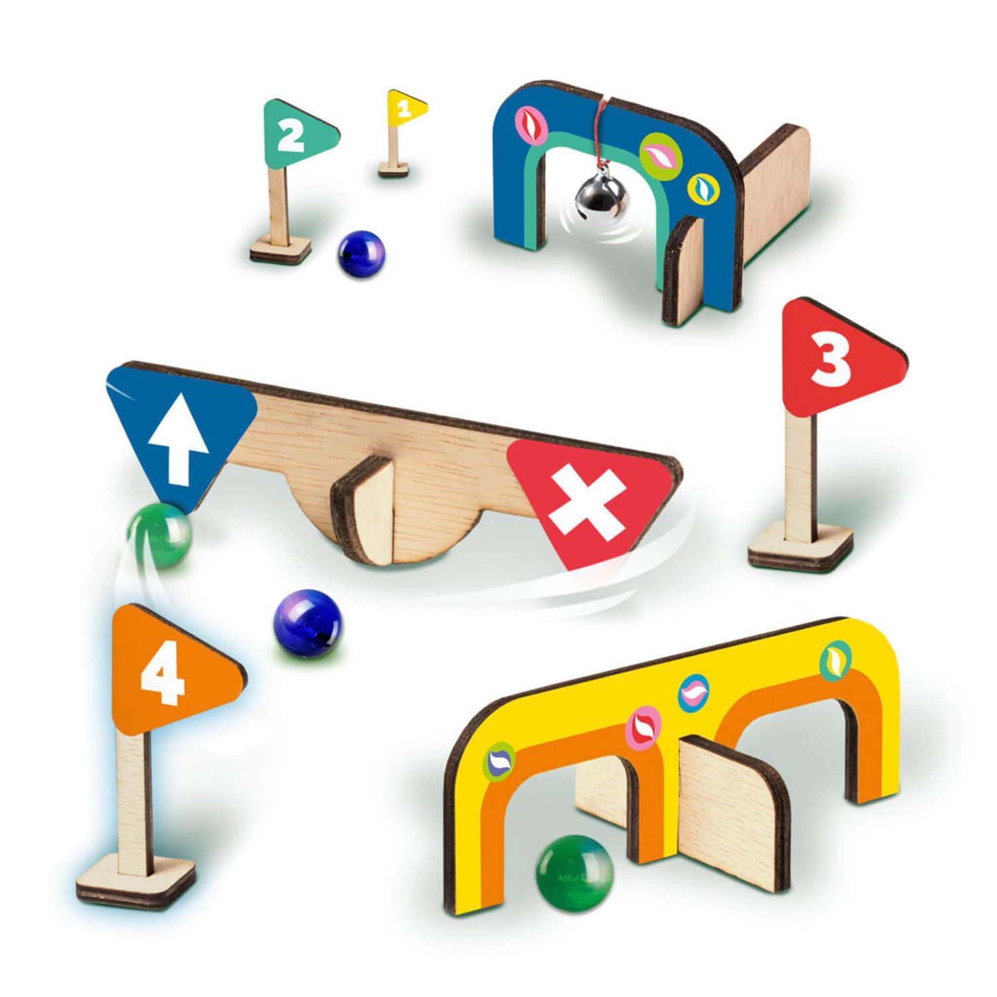 Voir la diapositive 3 : SES Creative Golf de billes : Parcours minigolf en bois