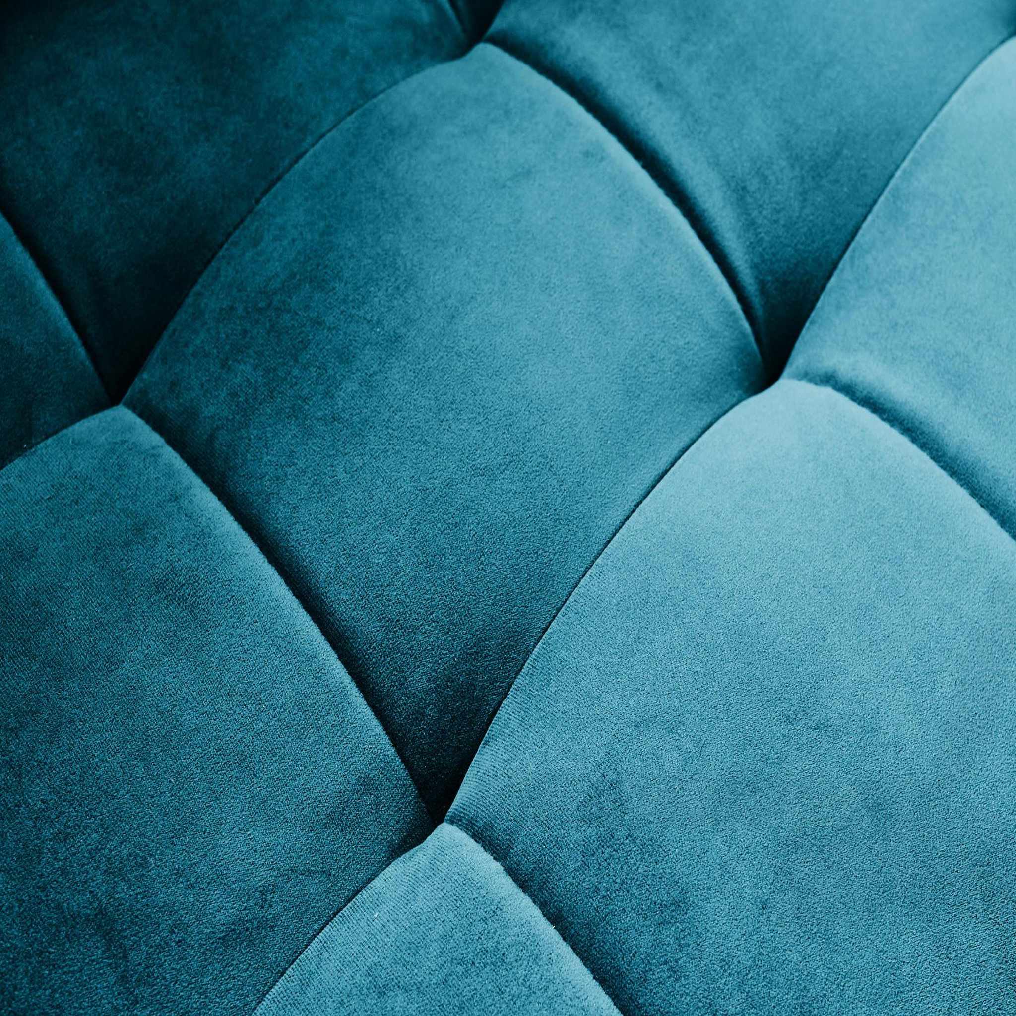 Voir la diapositive 5 : BEST MOBILIER Anna - canapé d'angle droit - 5 places - convertible - en velours