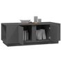 Voir la diapositive 4 : VIDAXL Table basse Gris 110x50x40 cm Bois massif de pin