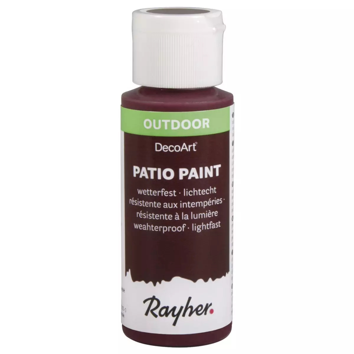 Rayher Patio Paint, rouge mûre, flacon 59 ml