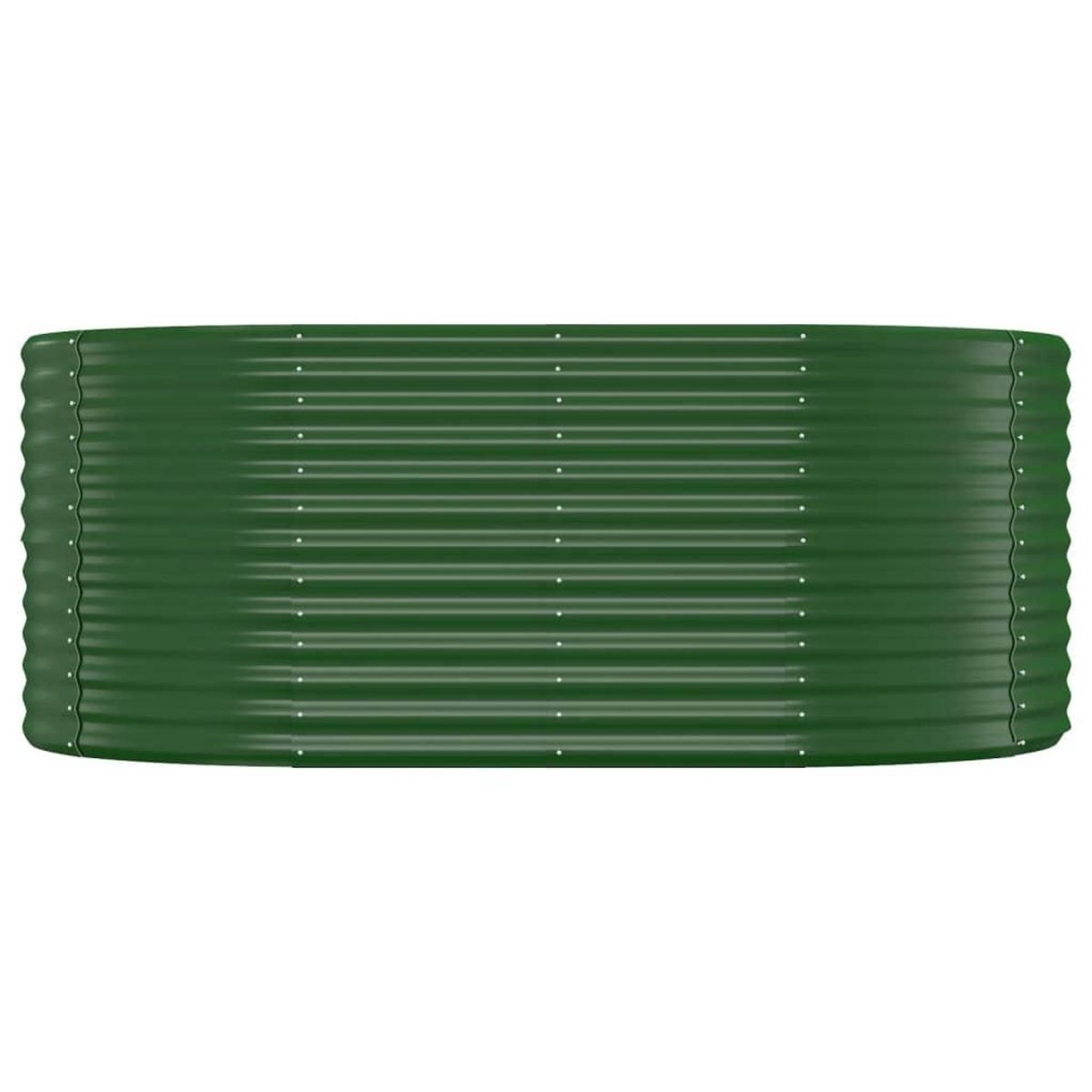 VIDAXL Lit sureleve de jardin Acier enduit de poudre 175x100x68cm Vert