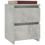 Voir la diapositive 3 : VIDAXL Tables de chevet 2 pcs Gris beton 30x30x40 cm Bois d'ingenierie