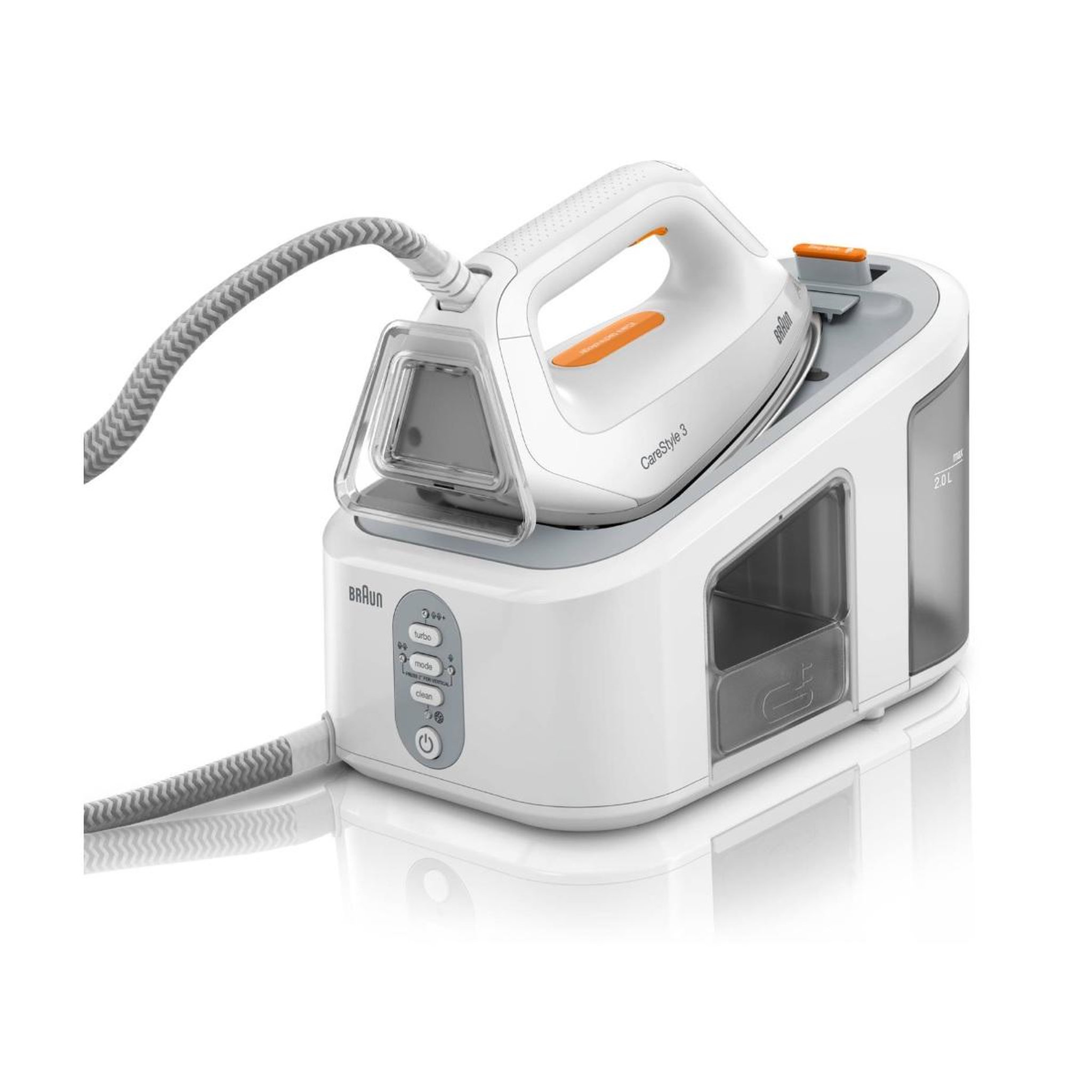 BRAUN Centrale vapeur 6bars 120gr/min autonomie illimité - is3132wh