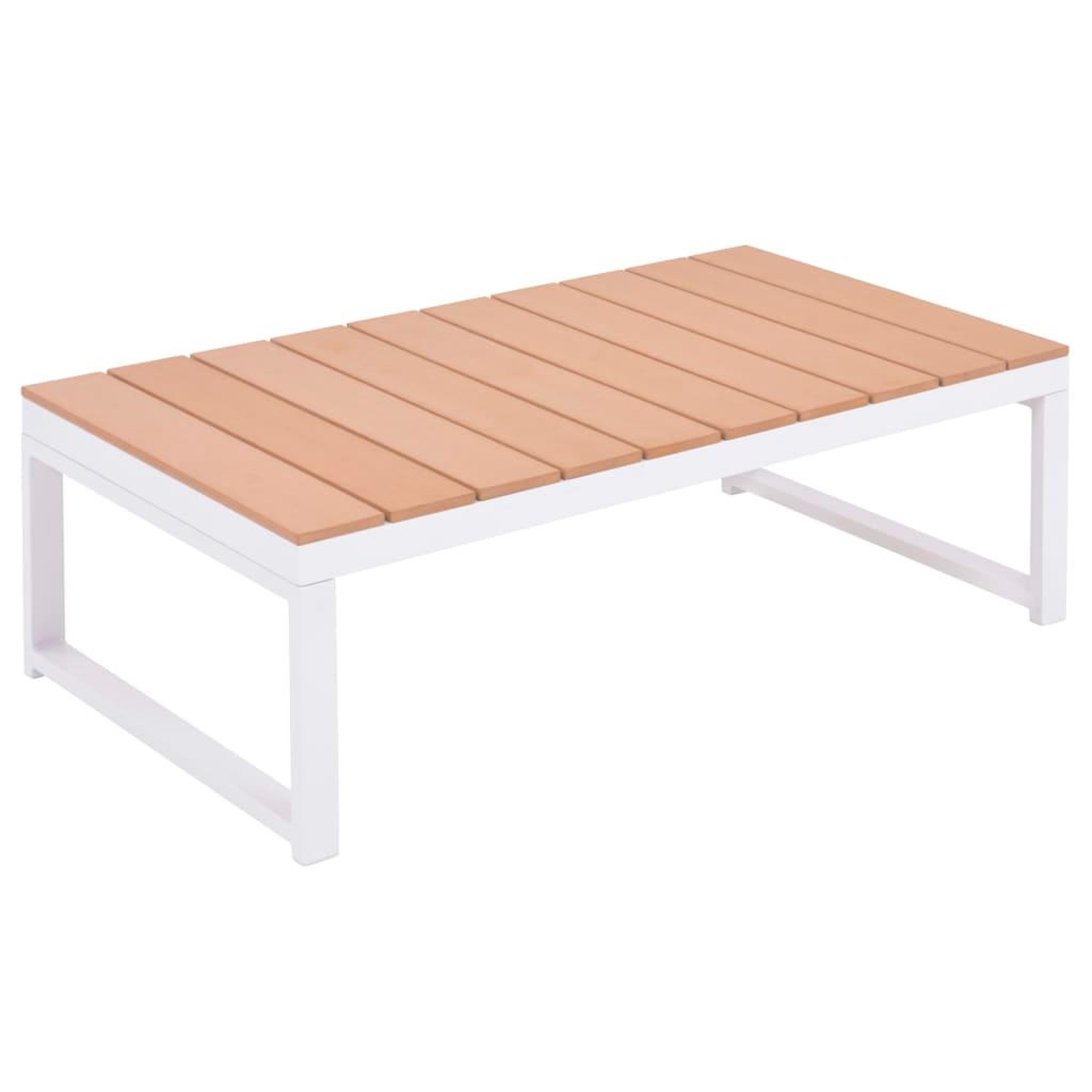 Voir la diapositive 2 : VIDAXL Salon de jardin 5 pcs avec coussins Aluminium et WPC