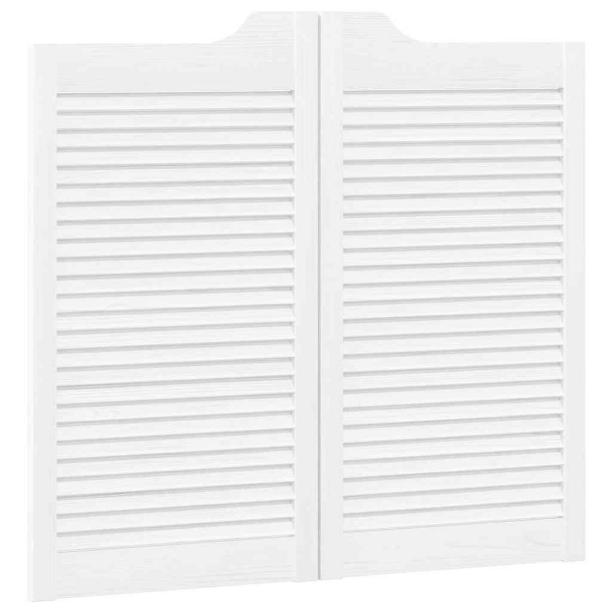 VIDAXL Portes battantes a persiennes 1 paire blanc 90x100 cm
