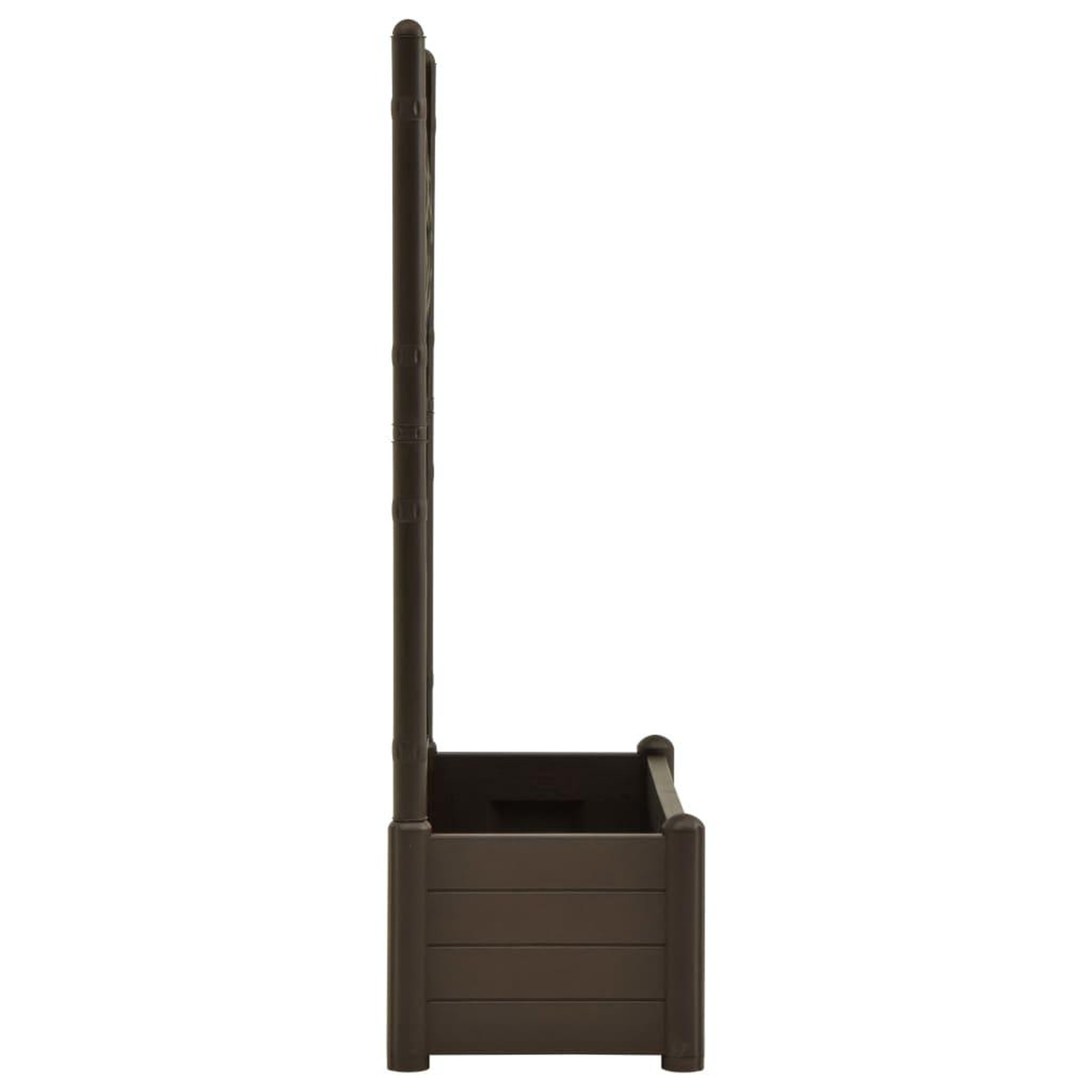 Voir la diapositive 4 : VIDAXL Jardiniere avec treillis 100x43x142 cm PP Moka
