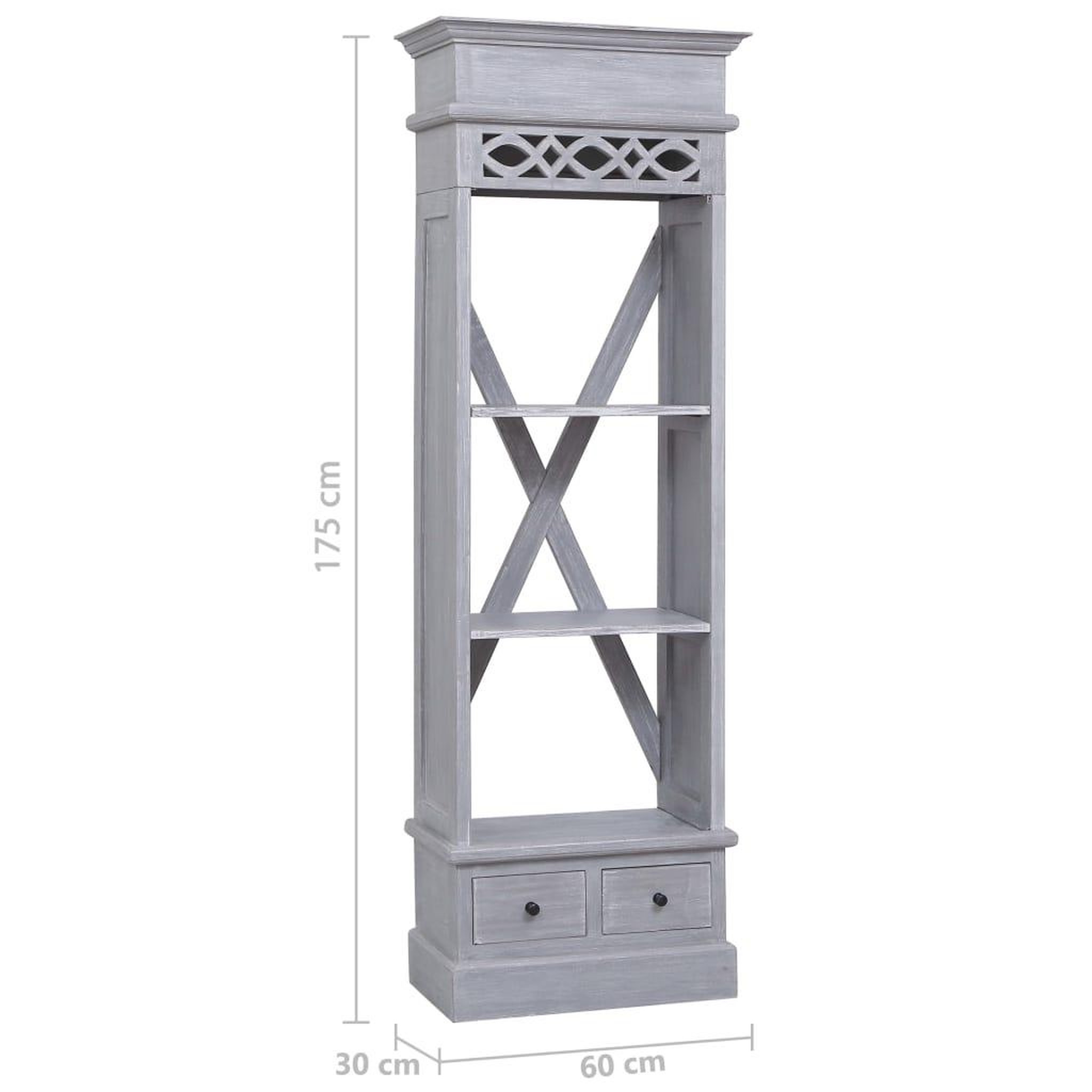 Voir la diapositive 6 : VIDAXL Buffet 60x30x175 cm Bois d'acajou massif
