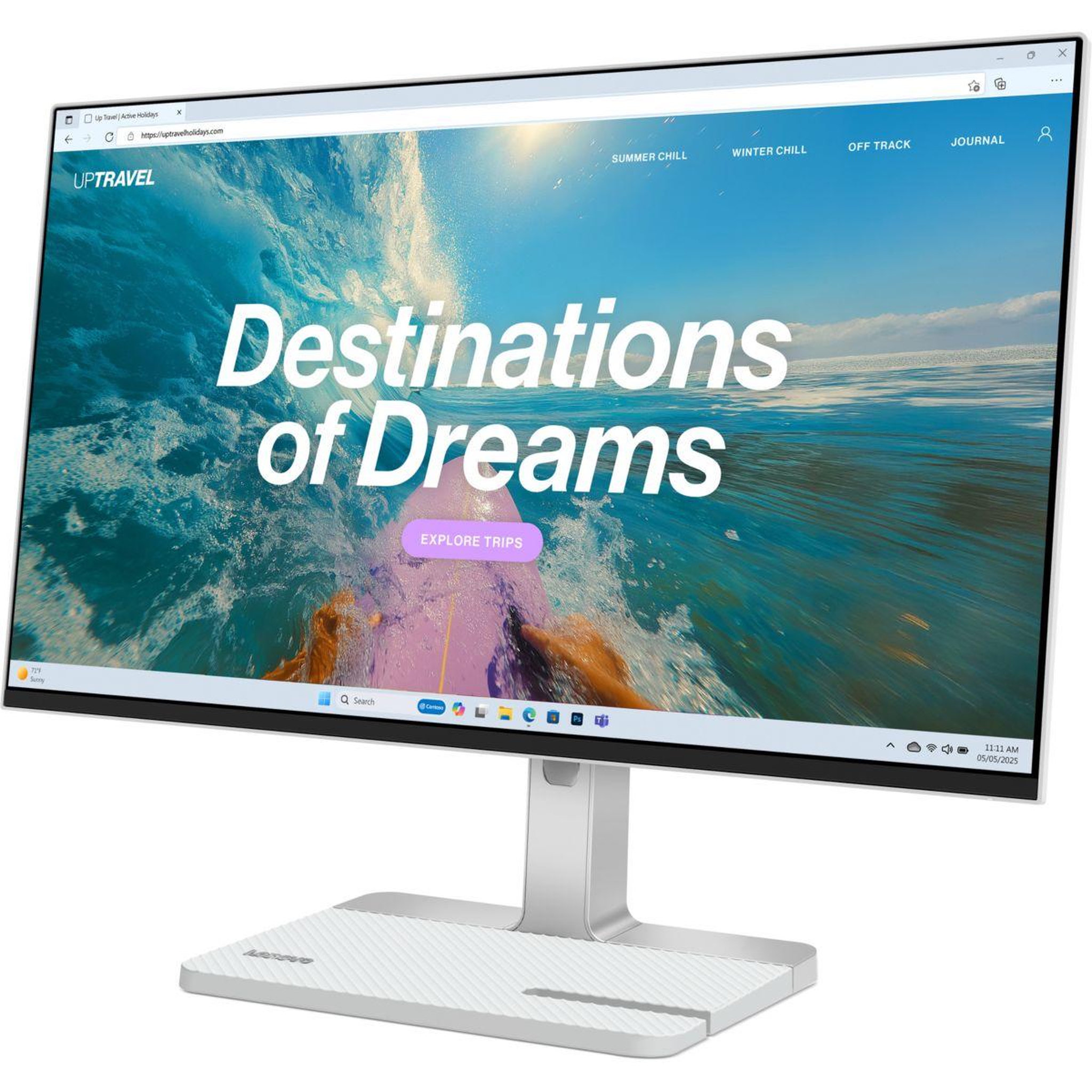 Voir la diapositive 3 : Lenovo Ecran PC L24D-4C 24'' USB C 75W