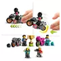 LEGO City 60361 - Le défi ultime des motards cascadeurs, Jouet 3-en-1, avec 2 Motos de Cascades pour 1 ou 2 Joueurs