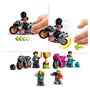 LEGO City 60361 - Le défi ultime des motards cascadeurs, Jouet 3-en-1, avec 2 Motos de Cascades pour 1 ou 2 Joueurs
