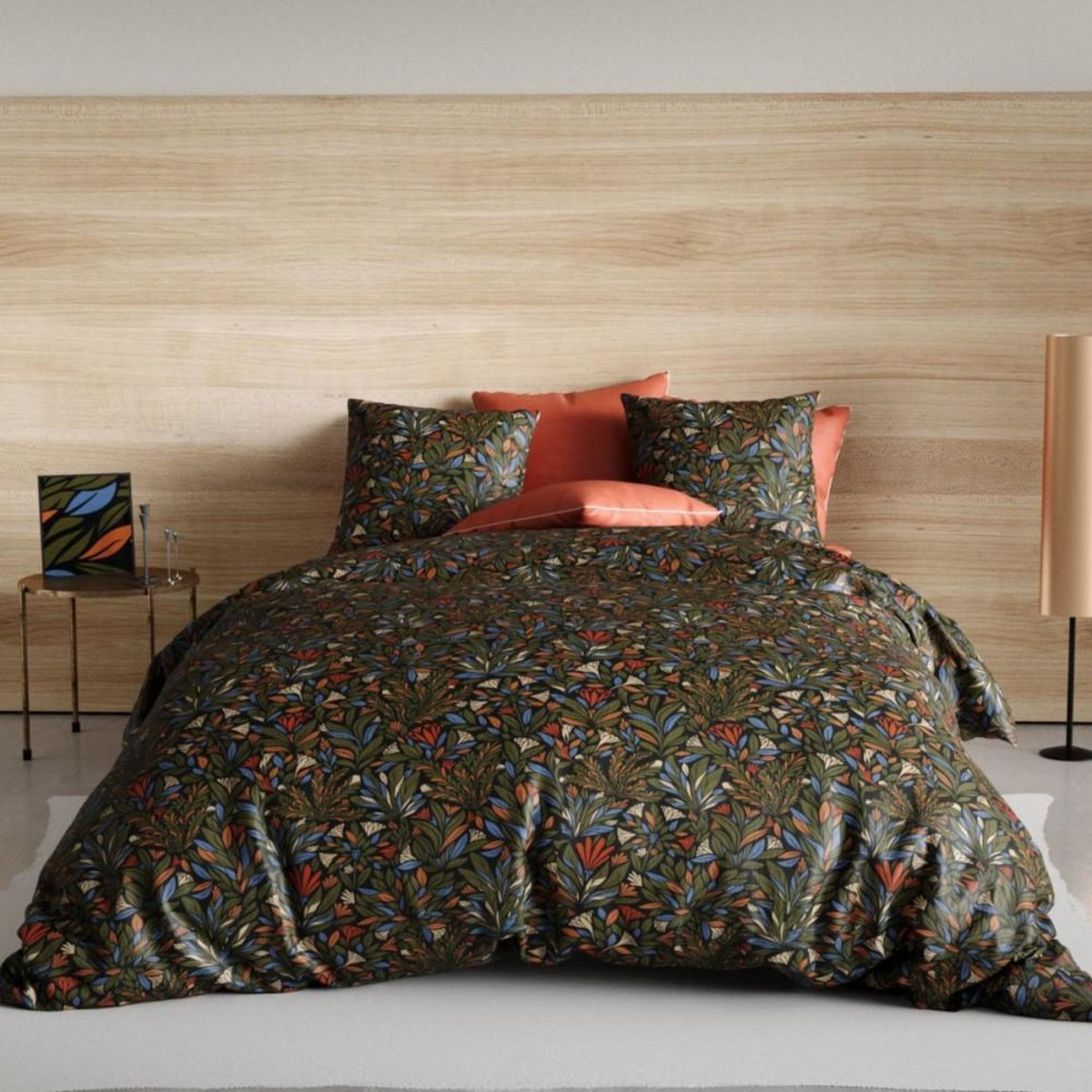 ATELIER DU COTON Housse de couette 240x220 + 2 taies BOGOTA en percale de coton 71 fils