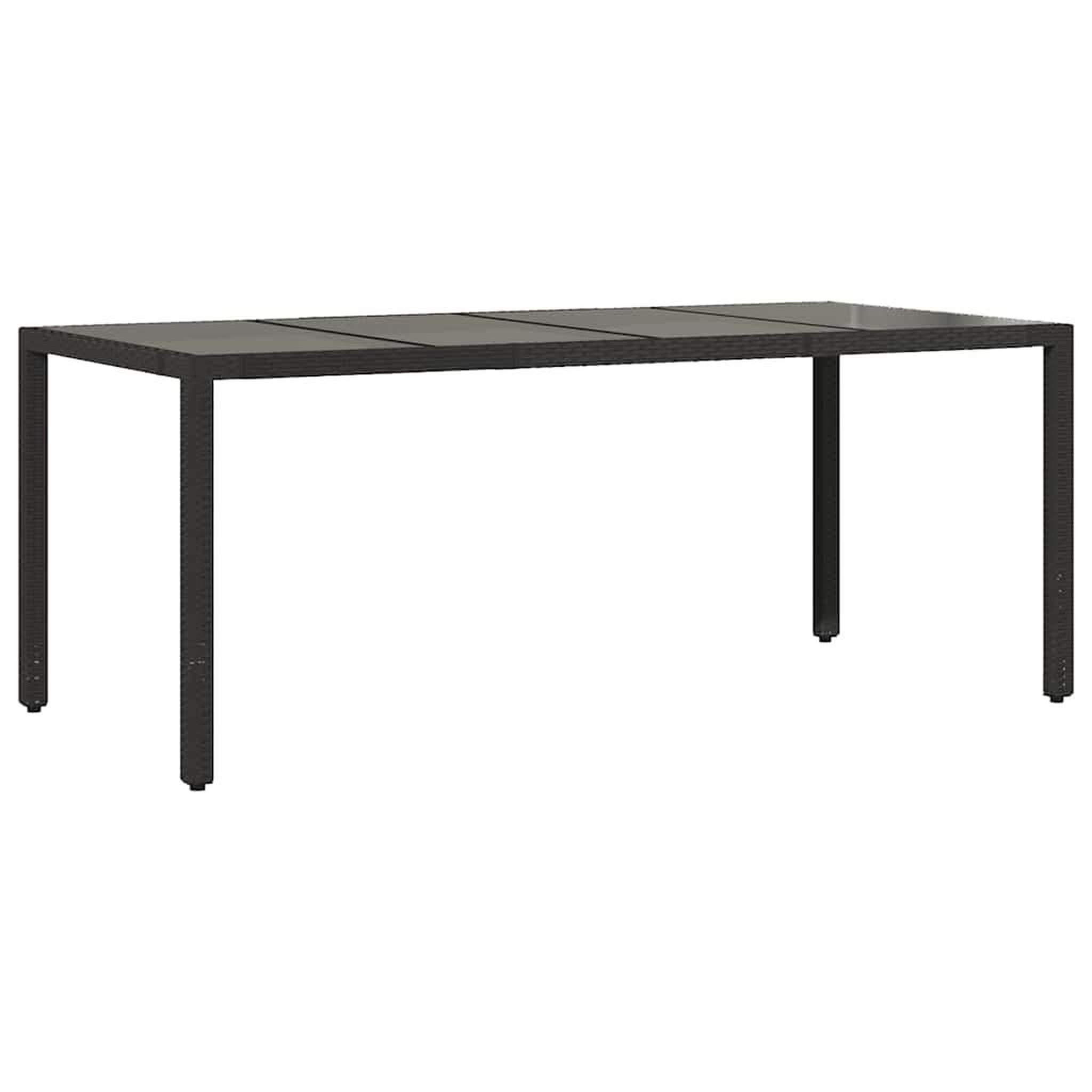 Voir la diapositive 4 : VIDAXL Ensemble de bistro de jardin 7 pcs coussins noir poly rotin