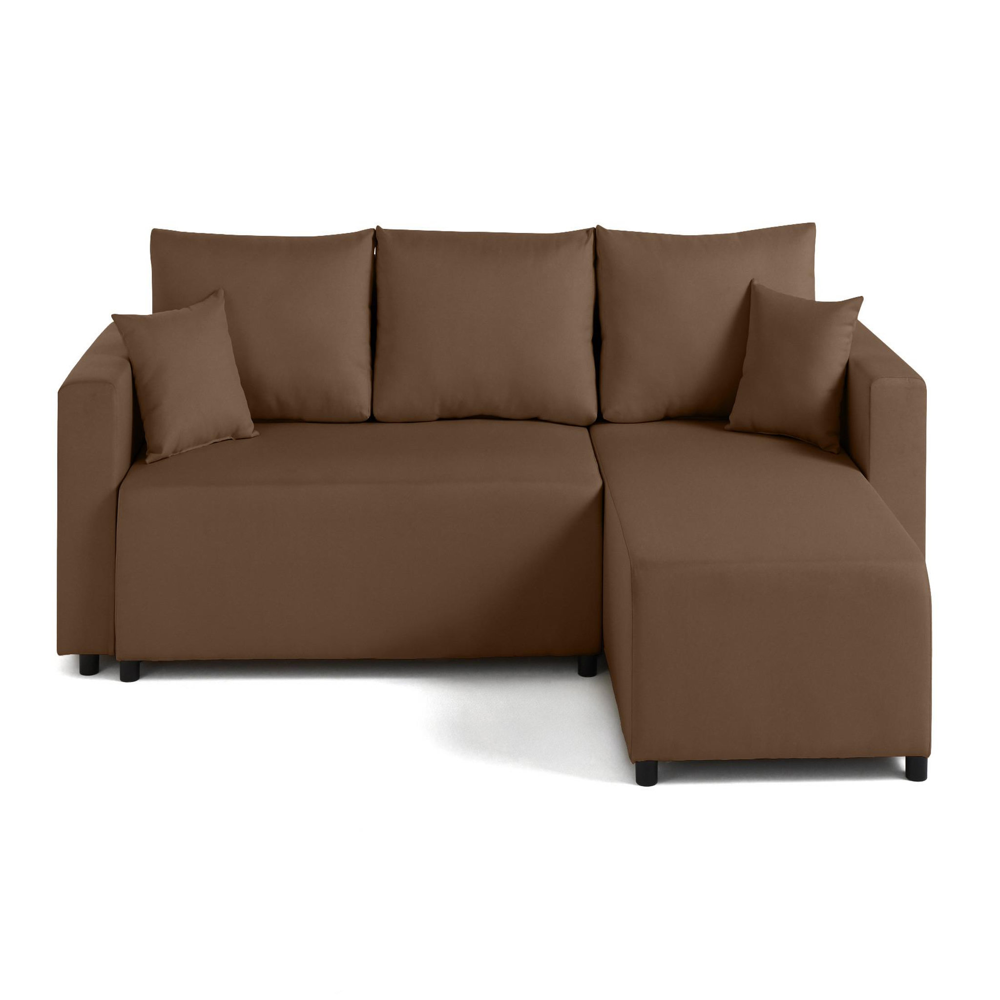 Voir la diapositive 1 : BEST MOBILIER Regala - canapé d'angle réversible - 4 places - convertible avec coffre - en tissu