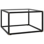 Voir la diapositive 1 : VIDAXL Table basse Noir avec verre trempe 60x60x35 cm