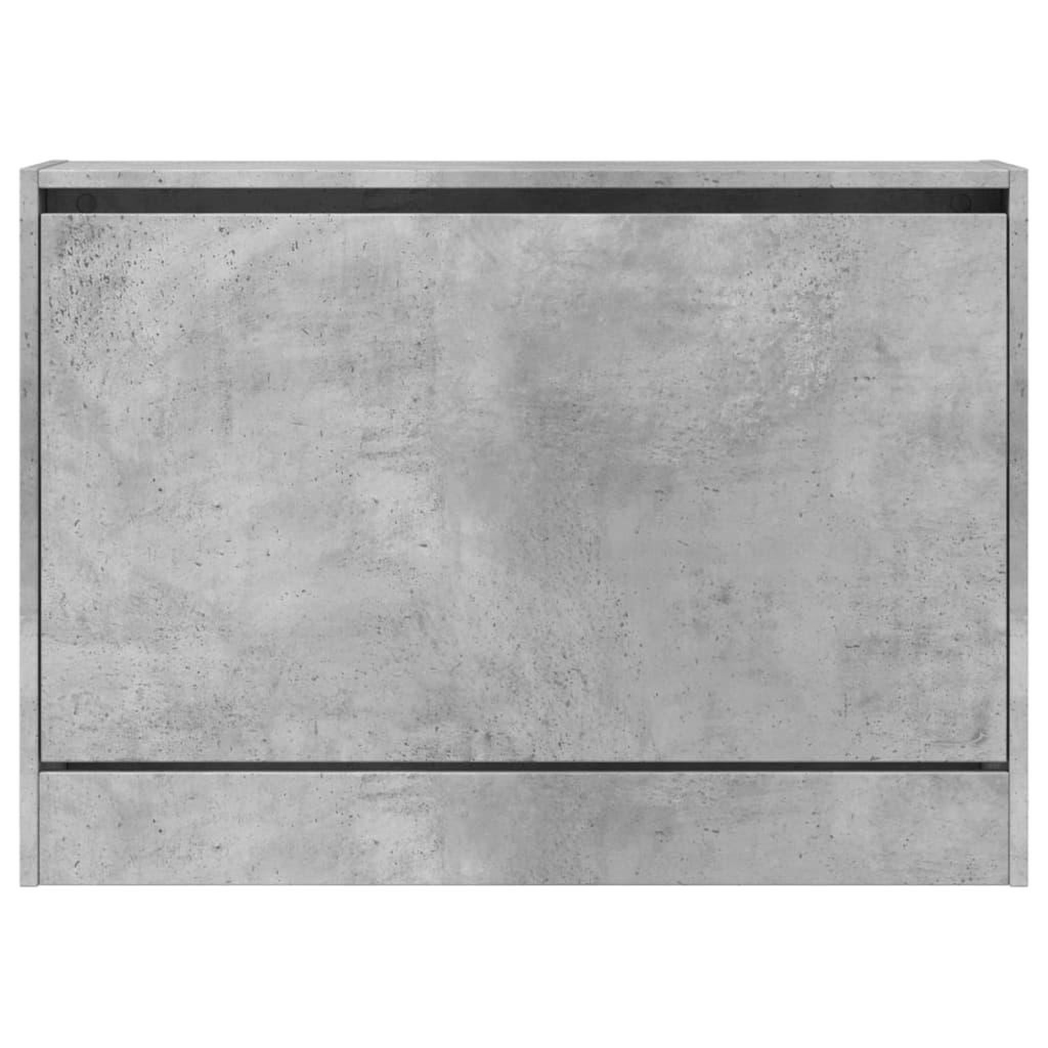 Voir la diapositive 5 : VIDAXL Armoire a chaussures gris beton 80x21x57 cm bois d'ingenierie