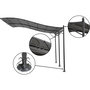 Voir la diapositive 4 : Habitat et Jardin Pergola tonnelle adossée en métal - 3 x 4 m - Gris