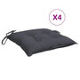 Voir la diapositive 2 : VIDAXL Coussins de chaise lot de 4 anthracite 50x50x7 cm tissu oxford