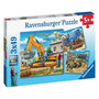 Voir la diapositive 1 : RAVENSBURGER Puzzles 3x49 p - grands véhicules de construction