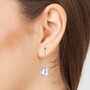 SC CRYSTAL Boucles d'oreilles argentée SC Crystal ornées de Cristaux scintillants
