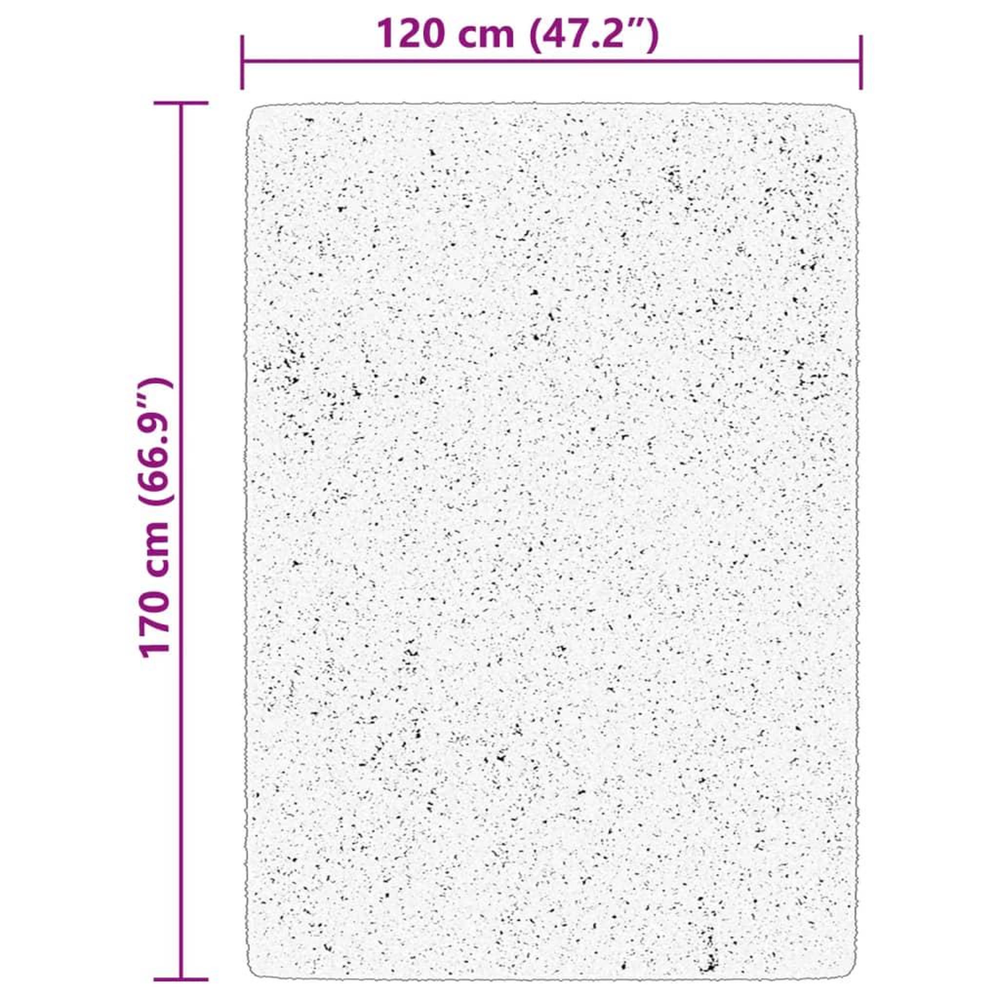Voir la diapositive 6 : VIDAXL Tapis HUARTE a poils courts doux et lavable creme 120x170 cm