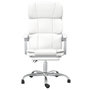 Voir la diapositive 3 : VIDAXL Fauteuil inclinable de bureau Blanc Similicuir