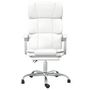 Voir la diapositive 3 : VIDAXL Fauteuil inclinable de bureau Blanc Similicuir
