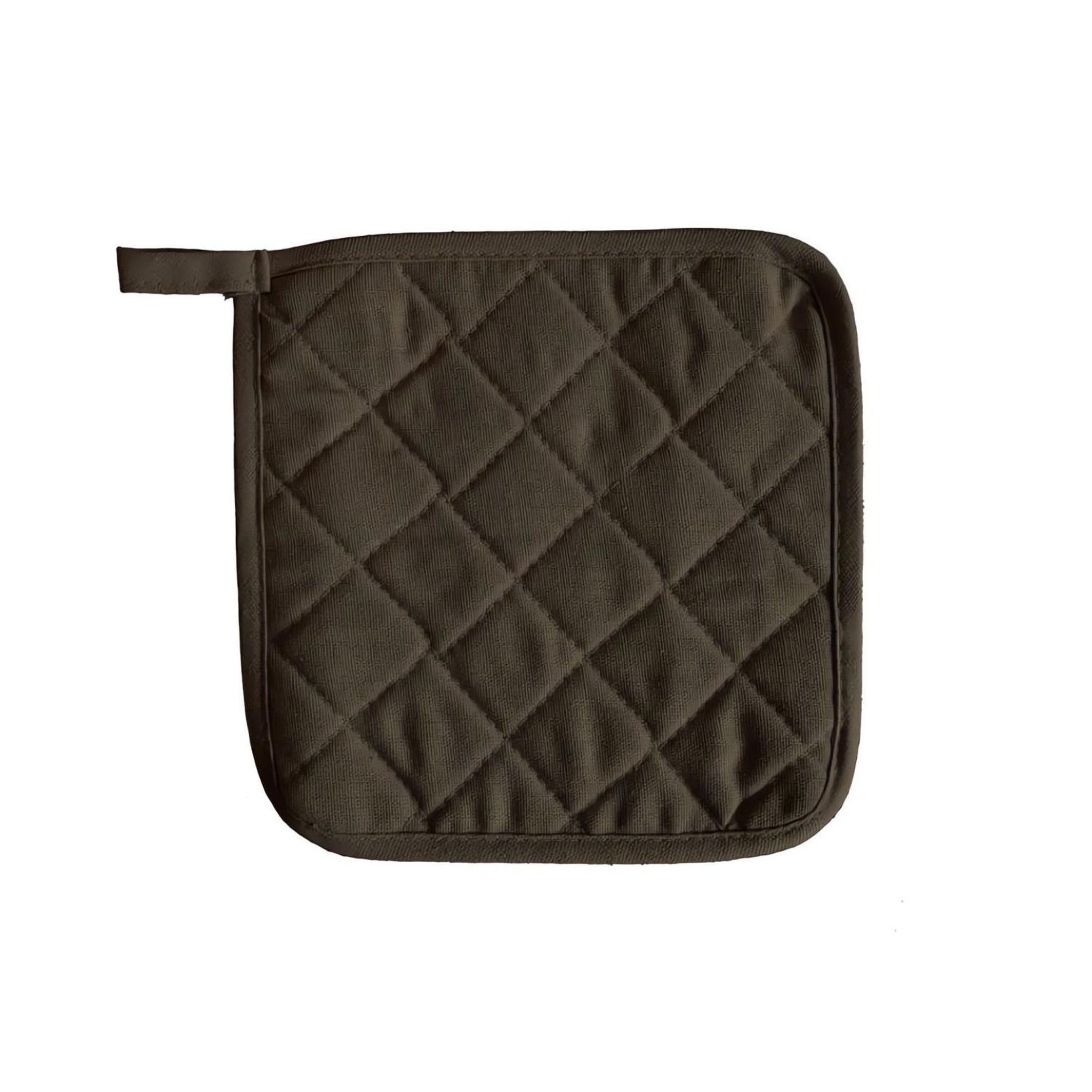 SOLEIL D'OCRE Manique en coton 20x20 cm PANAMA, par Soleil d'Ocre. Coloris disponibles : Gris, Blanc, Beige, Vert, Noir, Rouge, Marron