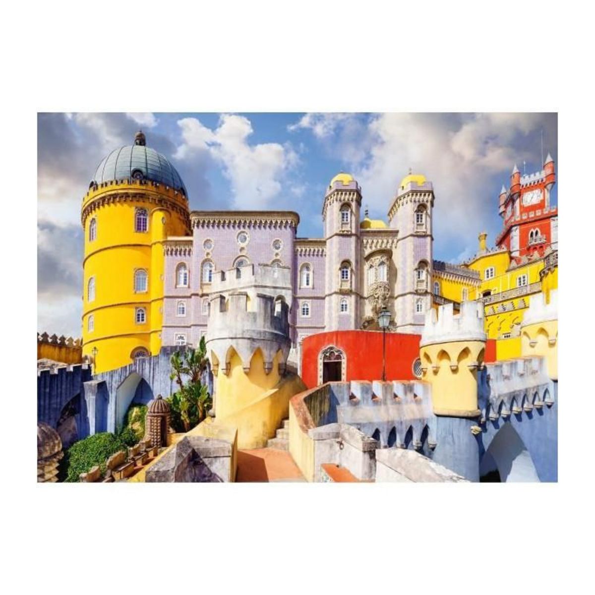 RAVENSBURGER Puzzle 1000 pieces Palais national de Pena, Portugal, Collection Highlight, des 14 ans, Palais, 12001314, Ravensburger