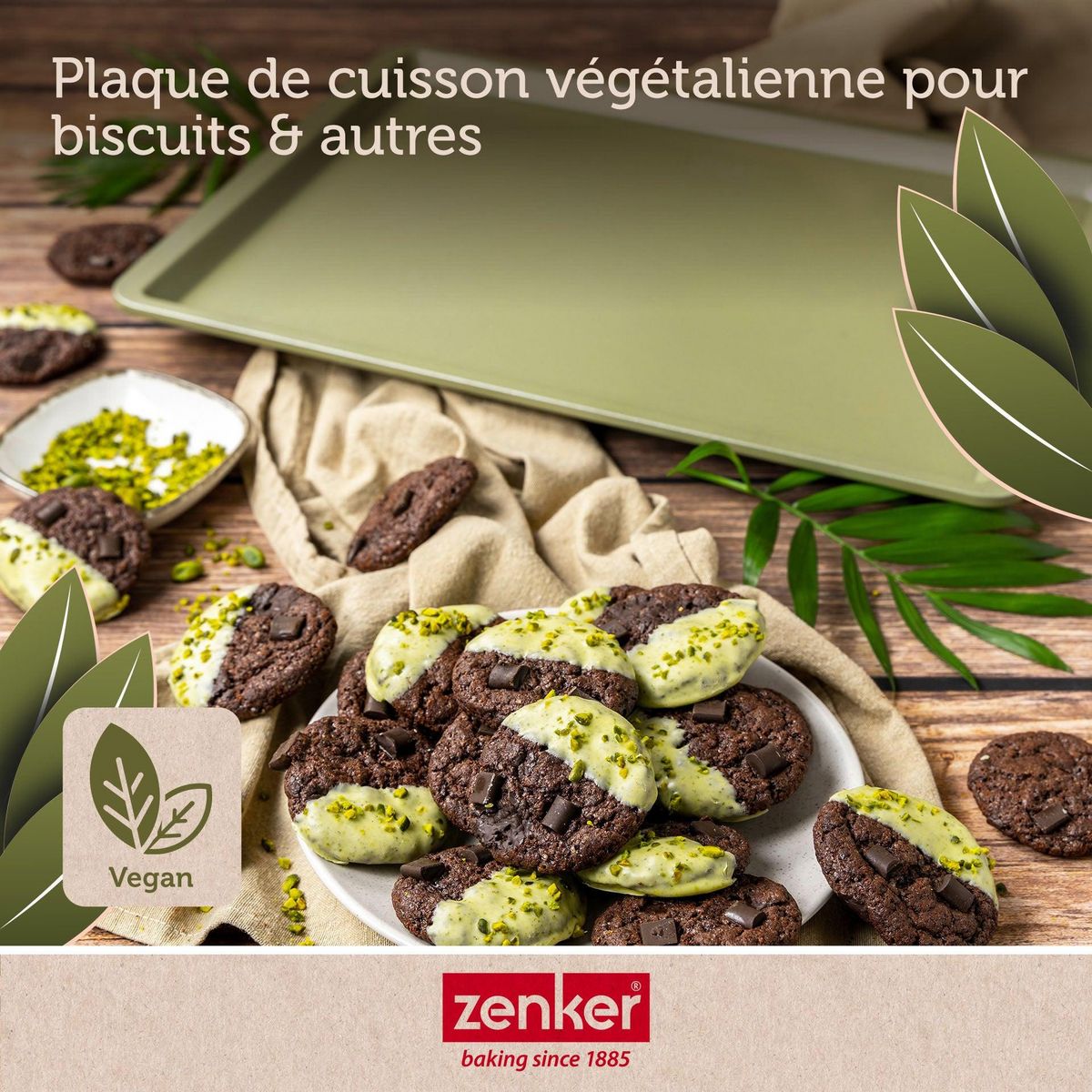 ZENKER Plaque à pâtisserie 42 x 32 cm Zenker Green Vision
