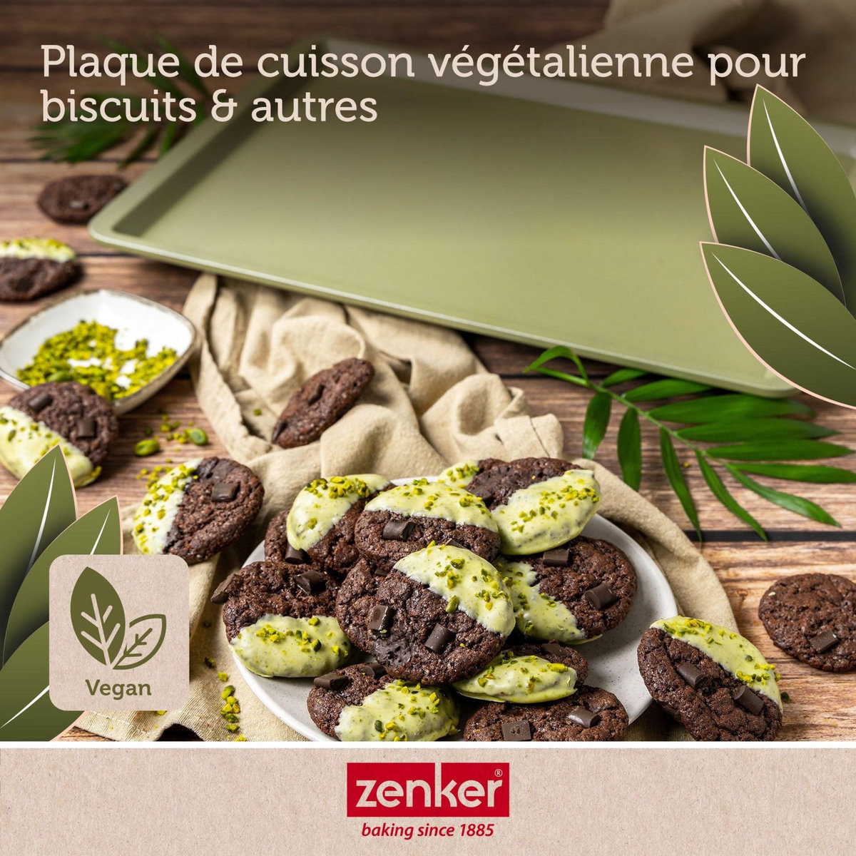 ZENKER Plaque à pâtisserie 42 x 32 cm Zenker Green Vision