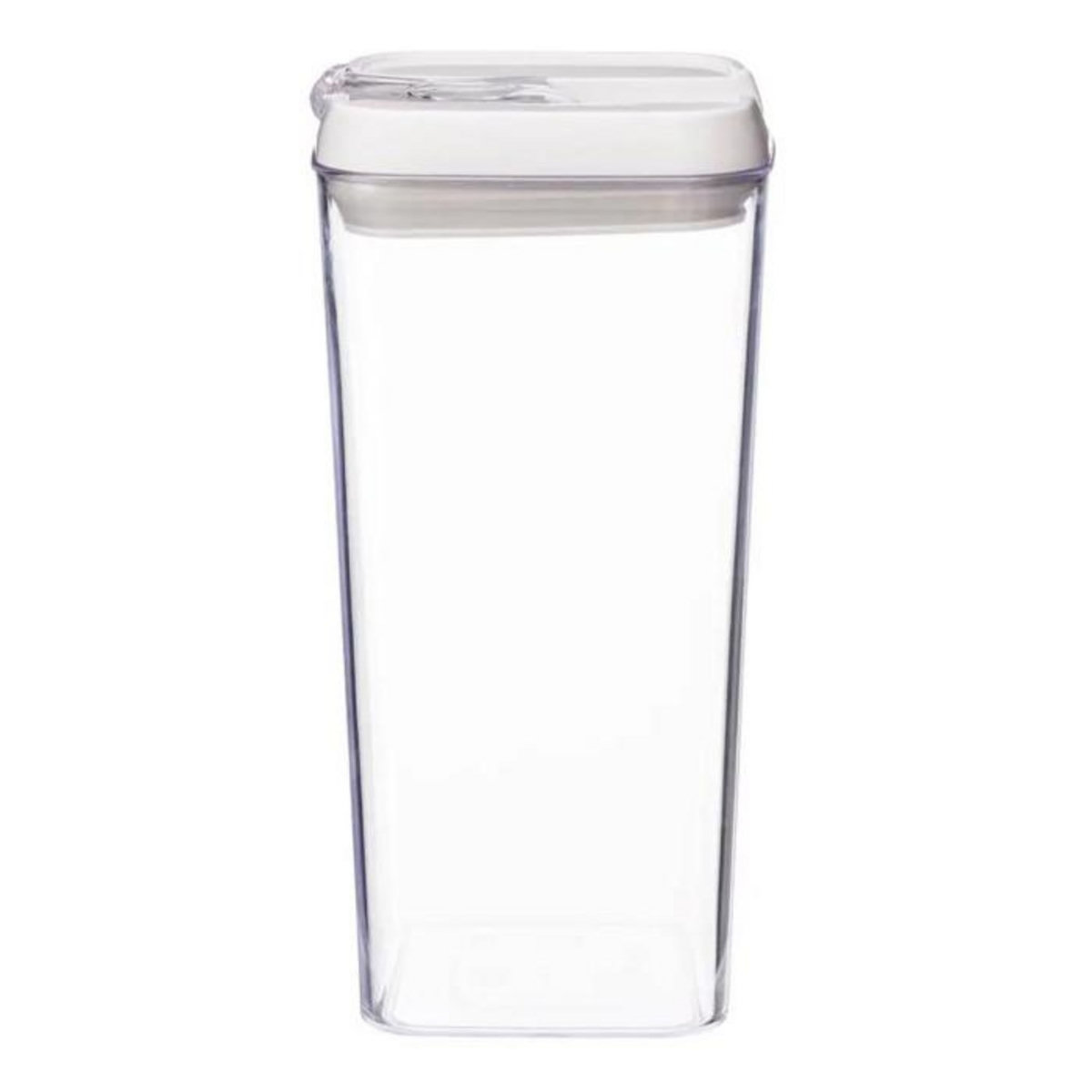 FIVE Bocal en Plastique Carré  Oslo  1,2L Transparent