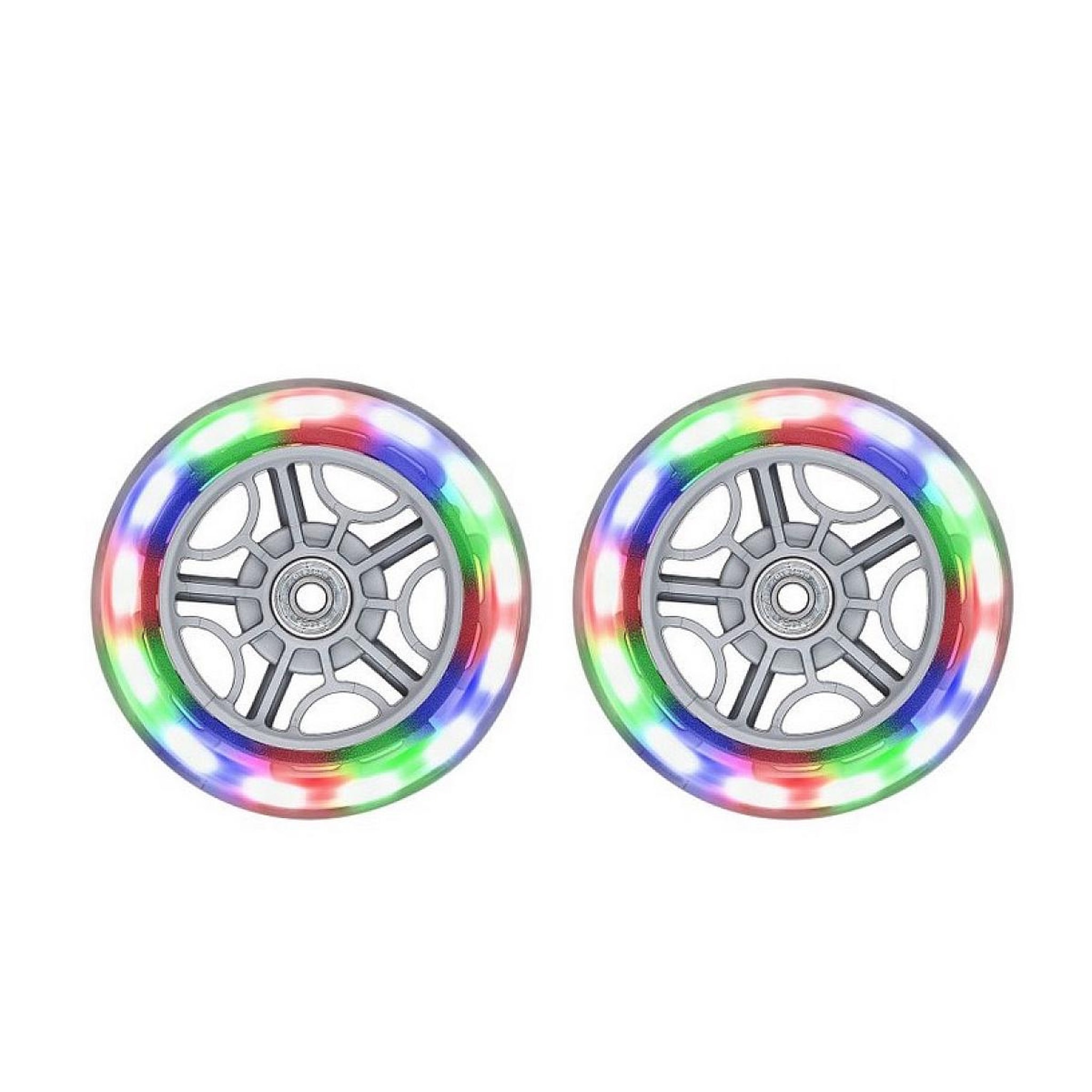 Globber Pack de 2 roues avant go up multi lumineuse