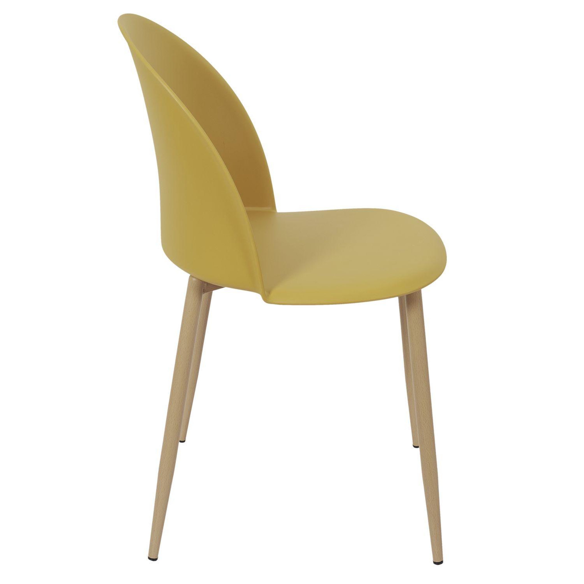 Voir la diapositive 4 : The Home Deco Factory Lot 2 Chaises Scandinave Bergen