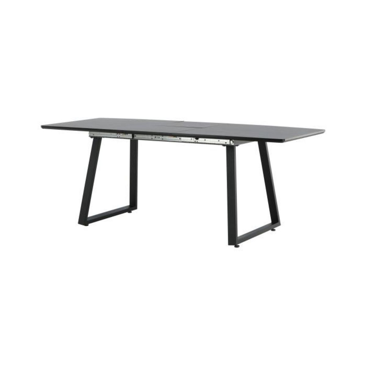 Paris Prix Table à Manger Extensible  Inca  160-200cm Noir