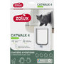 Voir la diapositive 2 : Zolux Chatiere 4 positions - ZOLUX - L20 x H25 cm - Pour porte bois, PVC, métal - Catwalk - Blanc