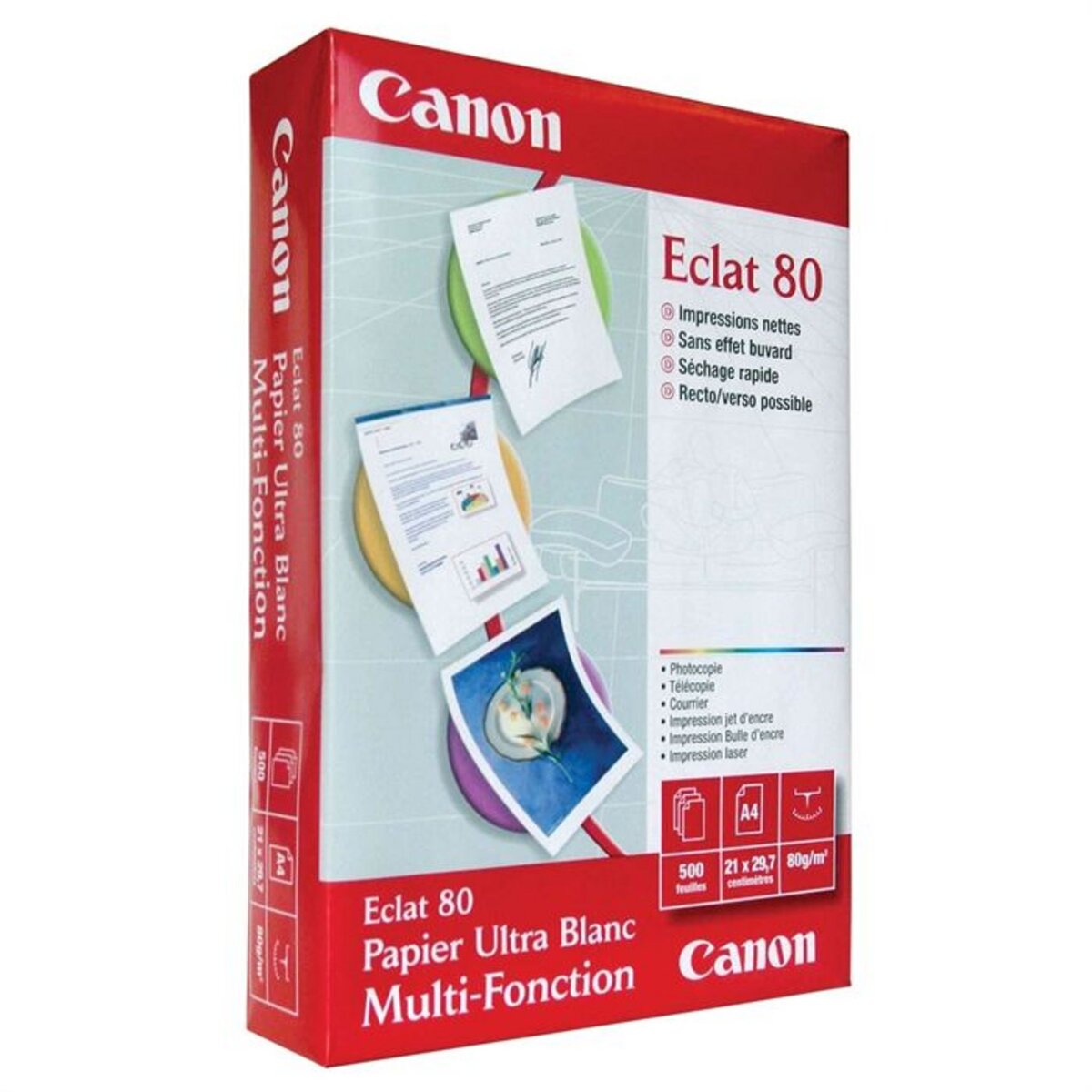 CANON Papier Ramette 500F ECLAT80