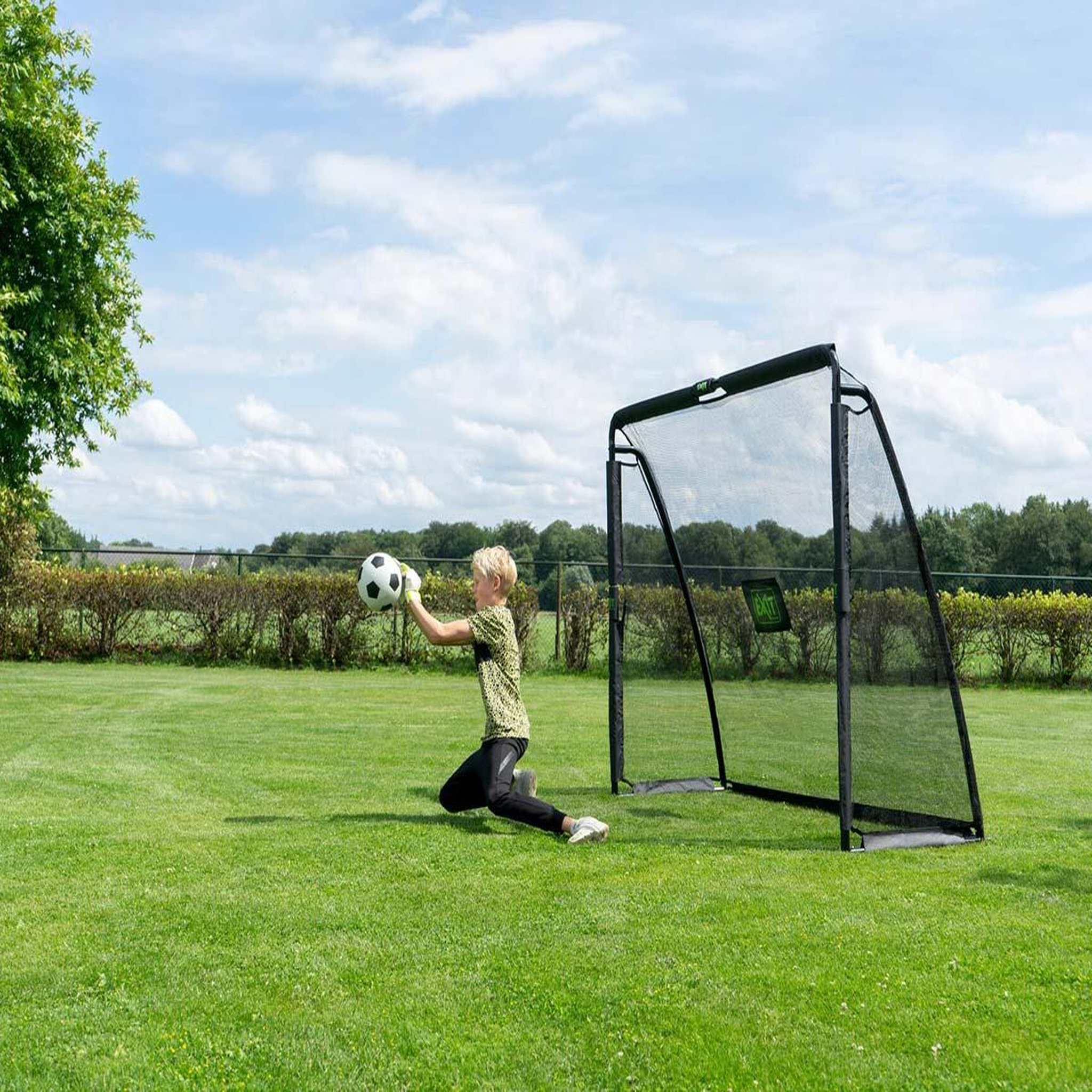 Voir la diapositive 3 : EXIT TOYS But de football en acier coppa 2,20 x 1,70 m - exit toys