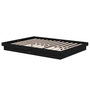 Voir la diapositive 4 : VIDAXL Cadre de lit sans matelas noir bois massif 140x190 cm
